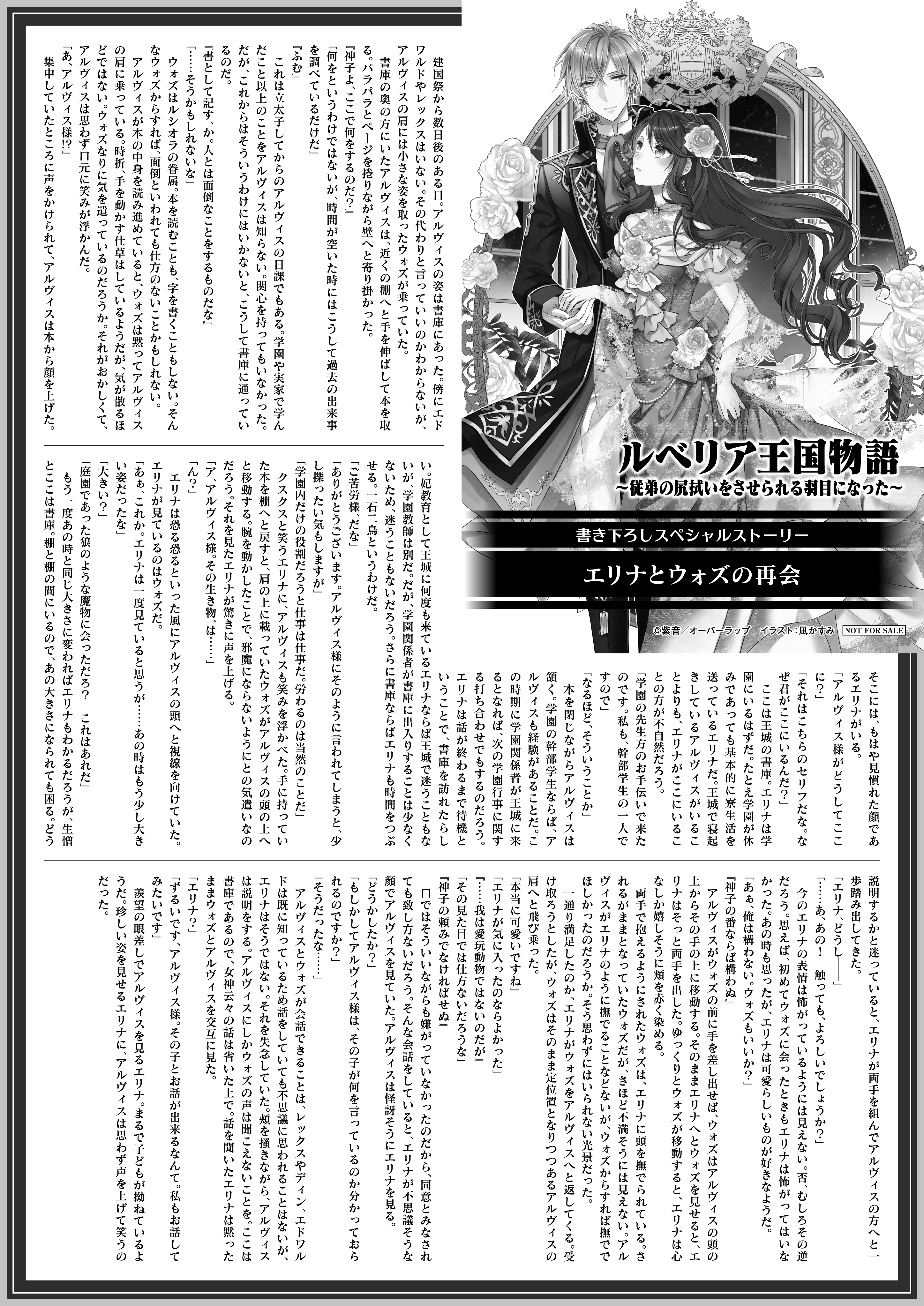 【ノベルスf】『ルベリア王国物語 2　～従弟の尻拭いをさせられる羽目になった～』B5SSペーパー